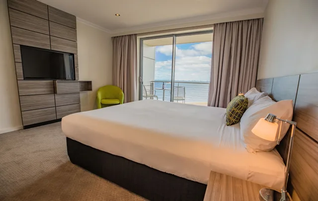غرفة تنفيذية بسرير كينج بإطلالة على البحر، Ozone Hotel Kangaroo Island 3/7