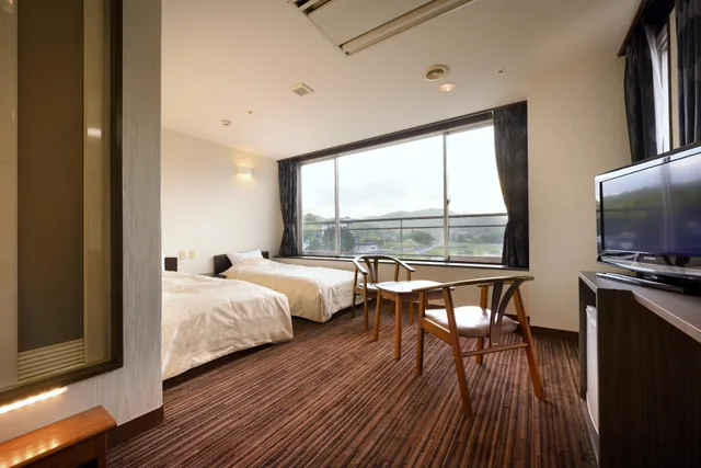 Standard, Twin Beds, Unit Bath, Annex, Smoking, AKIU GRAND HOTEL 1/1