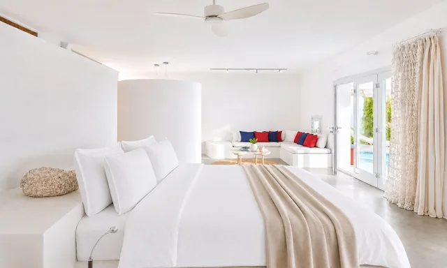 Horizon, Luxury, Studio, Suite, King Bed, Sea View, Sofa, SANTORINI HEIGHTS 1/9