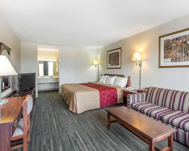 غرفة قياسية بسرير كينج للمدخنين، Econo Lodge Calhoun South 5/8