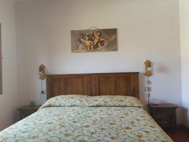 غرفة بسرير مزدوج أو سريرين منفصلين، Albergo Villa Sorriso 2/5