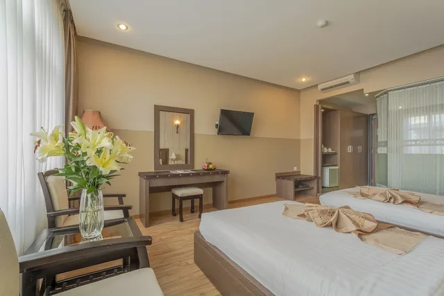 غرفة ديلوكس بسريرين منفصلين، Eden Plaza Danang 3/5