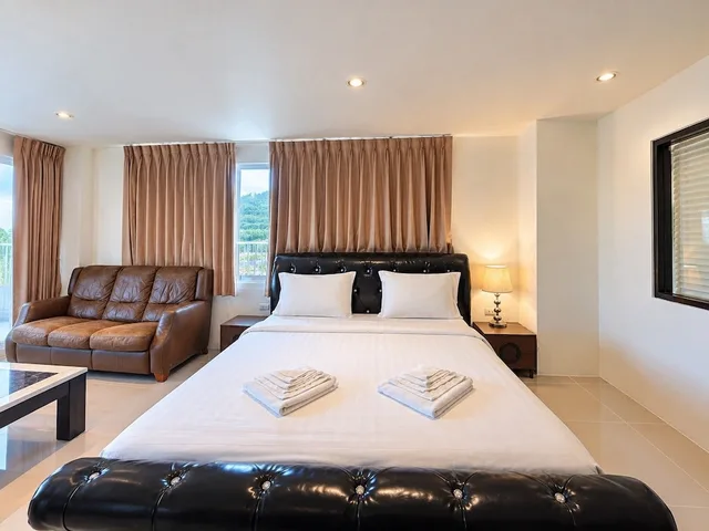 غرفة عائلية بسريرين كينج بإطلالة على البحر بغرفتي نوم بمطبخ، Oceanview Treasure Hotel & Residence 5/10