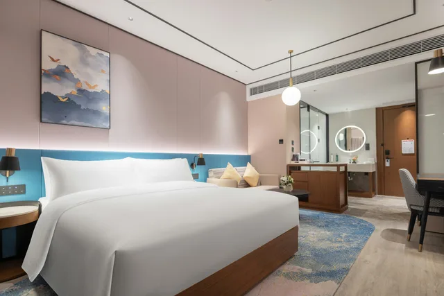 غرفة بسرير كينج، Hilton Garden Inn Yichang Yiling 1/3