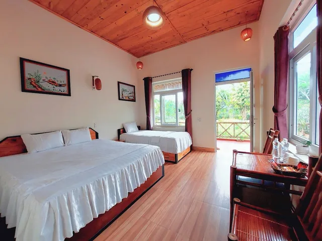 غرفة عائلية بسريرين كوين، Ninh Binh Mountain Side Homestay & Cafe 2/5