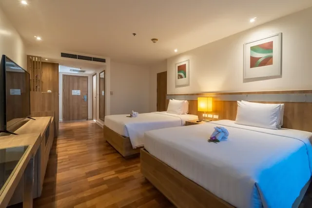 غرفة ديلوكس بسريرين منفصلين بإطلالة على البحر، Radisson Resort and Spa Huahin 3/4
