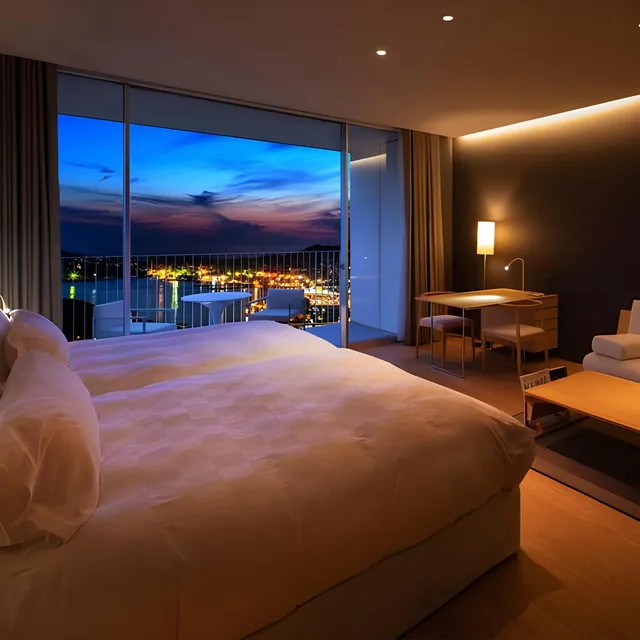Harbor, Luxury, Suite, Twin Beds, Mountain View, Ocean View, Night View, New Wing، Garden Terrace Nagasaki Resorts Hotel 1/1