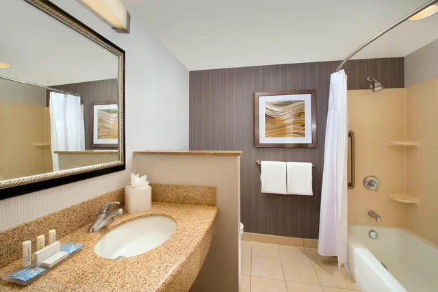 غرفة بسريرين كوين بحوض استحمام لذوي الإعاقة، Courtyard By Marriott San Antonio Seaworld Lackland 4/4