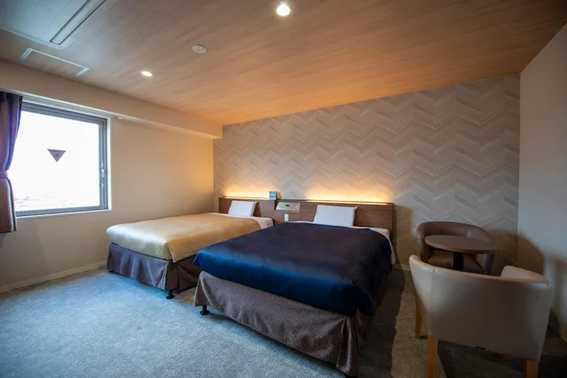 Room, 2 Double Beds, Electronic Cigarette Only، Hotel New Gaea Nishikumamoto Ekimae 1/1