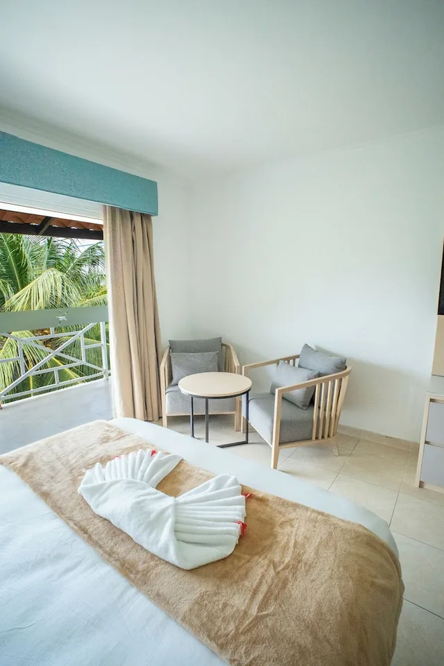 غرفة ديلوكس بسريرين كوين بإطلالة على الحديقة، Playa Blanca Beach Resort - All Inclusive 5/9