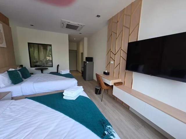 غرفة ديلوكس بسرير مزدوج أو سريرين منفصلين بإطلالة على المدينة، Diff Apartel Banglamphu 3/5
