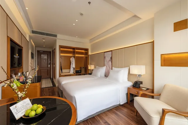 غرفة سيغنتشر بسريرين منفصلين بإطلالة على المسبح، Nesta Hoi An Resort and Spa 5/10