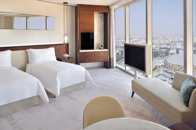 غرفة بسريرين منفصلين، Address Sky View, Downtown Dubai 1/1