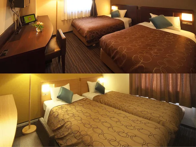 Adjoining, Twin Beds، Yokohama Heiwa Plaza Hotel 1/1