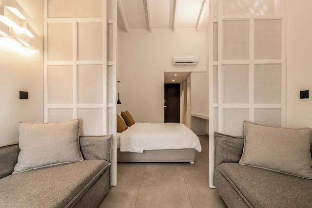 جناح جونيور ديلوكس بسرير مزدوج مع أريكة، New Beach Hotel 3/4