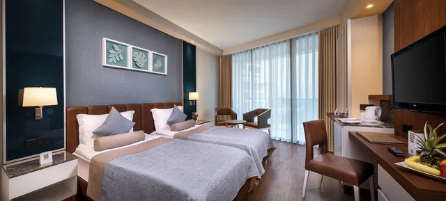 غرفة مفردة بإطلالة على البحر، Baia Hotel Lara 5/7