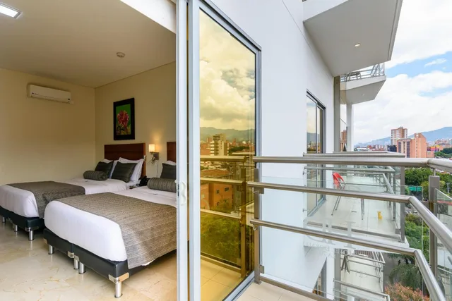 غرفة بسريرين مزدوجين بشرفة، Dorado La 70 Hotel 7/8