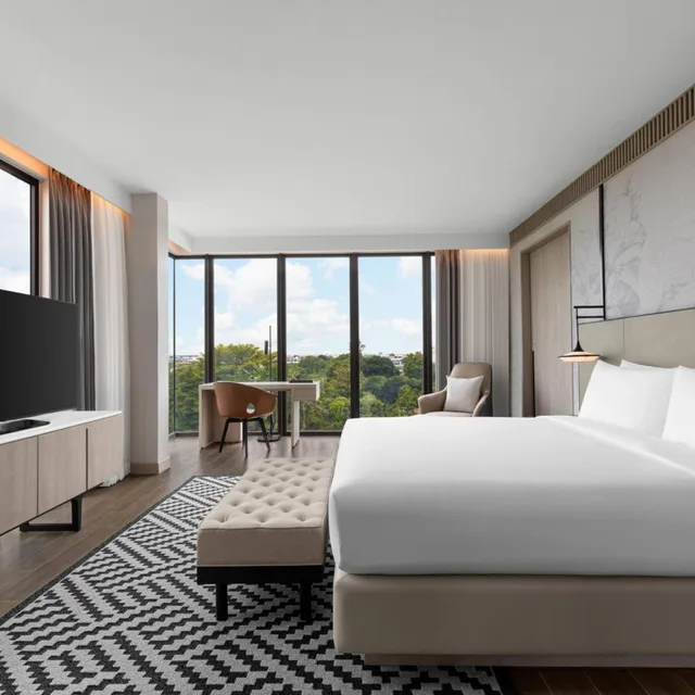 جناح ركني بغرفة نوم واحدة، Courtyard by Marriott Bangkok Suvarnabhumi Airport 1/6