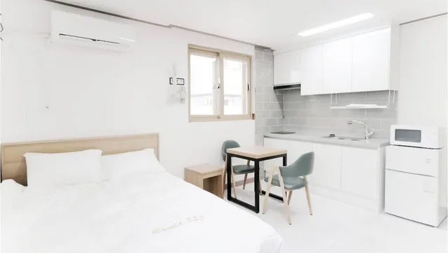 غرفة بسرير مزدوج، Daecheon 323 Condo 2/5