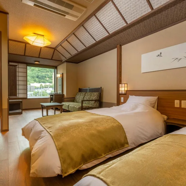 Room, Twin Beds, Hot Spring Bath, Accessible، Jozankei Yurakusoan 3/5