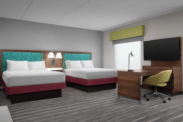 جناح استوديو بسريرين كوين مع أريكة، Hampton Inn Suites Durham North I85 2/7