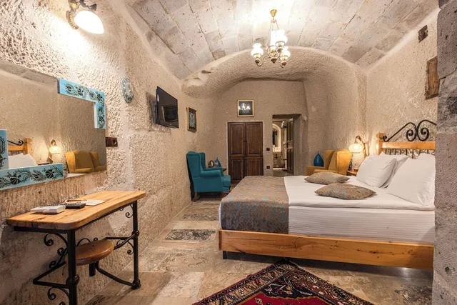 غرفة ديلوكس بسرير مزدوج بجاكوزي، Aren Cave Hotel 9/10
