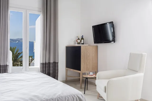 غرفة سوبيريور بسريرين منفصلين بإطلالة على البحر، Mykonos Princess 4/5