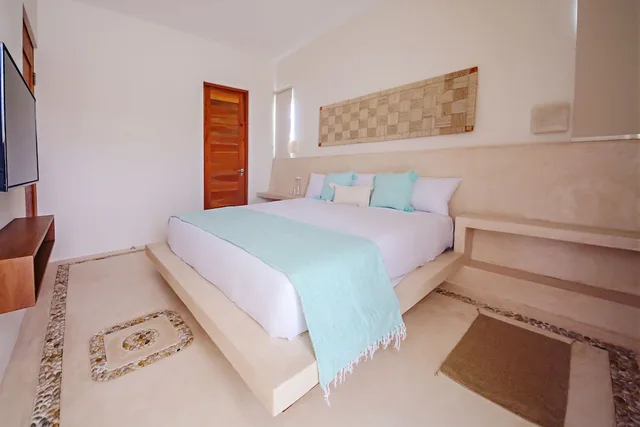 جناح بسرير كوين بغرفة نوم واحدة بمطبخ، Casa Astral Holbox Boutique and Apartments 4/10