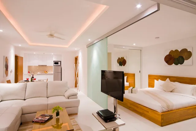 جناح عائلي بسريرين كينج بغرفتي نوم، Code Samui Hotel 1/3