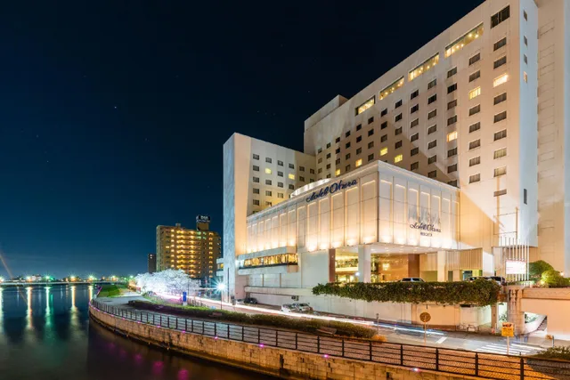 جناح جونيور ركني بسرير مزدوج بإطلالة على النهر في المبنى الرئيسي، Hotel Okura Niigata 1/1