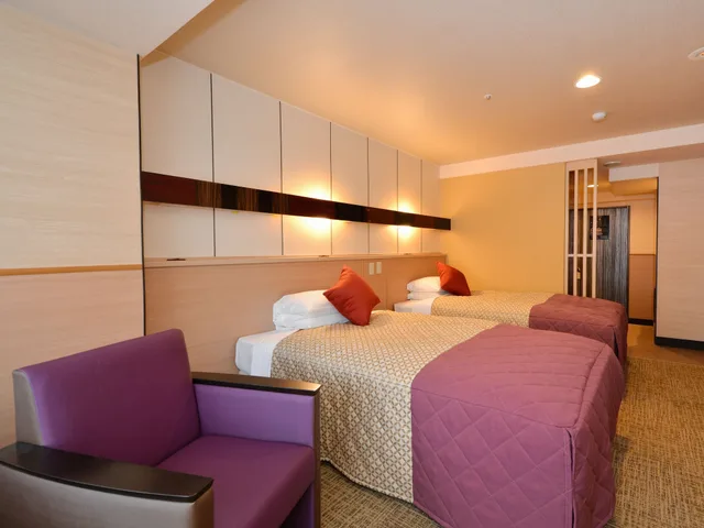 غرفة بسريرين منفصلين للمدخنين، Heiannomori Kyoto Hotel 1/3