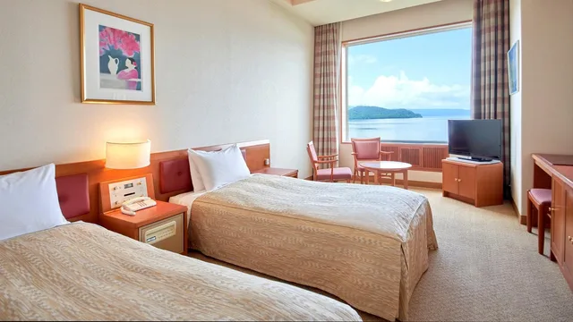 غرفة قياسية بسريرين منفصلين، Kussharo Prince Hotel 1/1