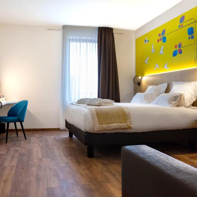 غرفة بسرير مزدوج، Kyriad Prestige Amiens Poulainville Hotel and SPA 1/10