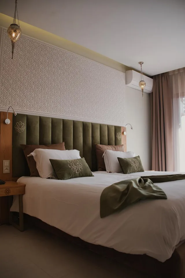 غرفة ديلوكس بسرير مزدوج أو سريرين منفصلين بإطلالة على المسبح، Diwane Hotel Spa Marrakech 6/10