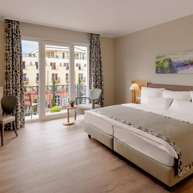 غرفة ديلوكس بسرير مزدوج بشرفة، Hotel Villa Toskana 3/7