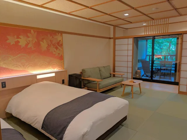 Room, Twin Beds, Outdoor Bath، Hakone Kowakudani Onsen Mizunoto 2/2