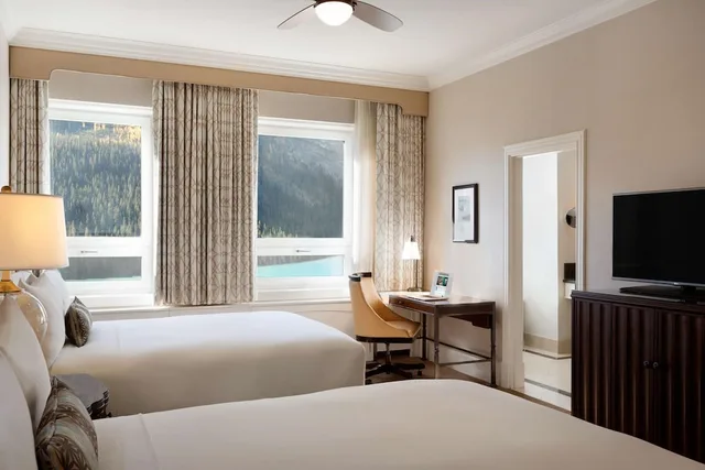 غرفة ديلوكس بسريرين كوين، Fairmont Chateau Lake Louise 10/10