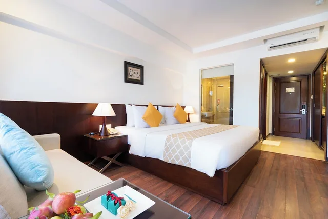 غرفة سوبيريور بسرير كينج بإطلالة على المدينة، Hoang Ngoc Beach Resort 4/10