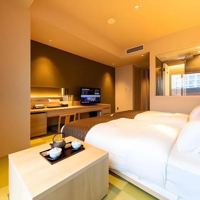 Japanese Western, Moderate, Twin Beds، Piazza Hotel Nara 1/2
