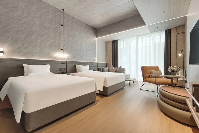 غرفة تنفيذية بسريرين منفصلين، Novotel Yinchuan Lanxigu 1/3