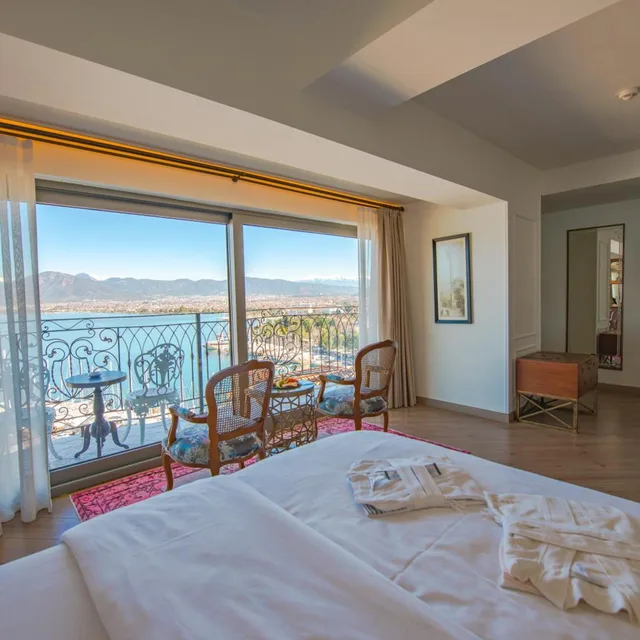 غرفة بسرير مزدوج بإطلالة على البحر بشرفة، Casa Margot Hotel - Adults Only 6/10
