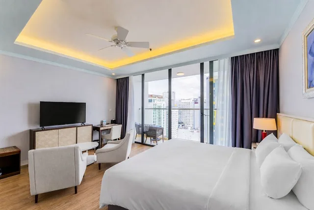 استوديو بسرير كينج بإطلالة على البحر، Vinpearl Beachfront Nha Trang 5/10
