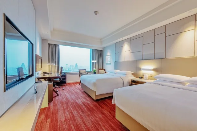 غرفة كلوب بسريرين مزدوجين بإطلالة على المدينة، Renaissance Suzhou Hotel 2/5
