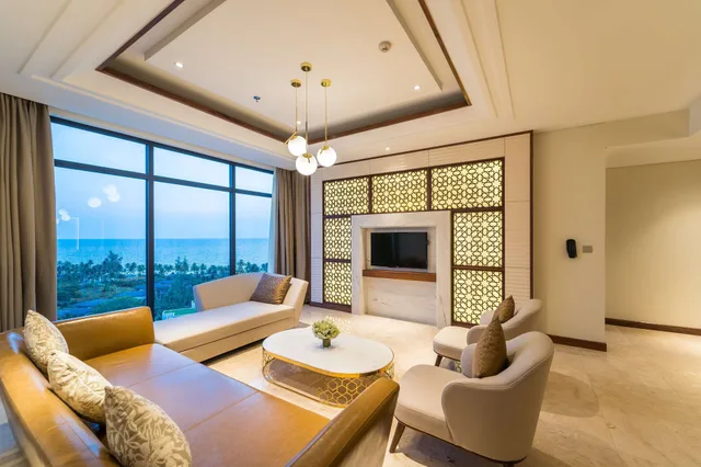 جناح رئاسي بسرير كينج وسرير كوين وسريرين منفصلين بشرفة بـ3 غرف نوم بمنطقة جلوس، Best Western Premier Sonasea Phu Quoc 8/15