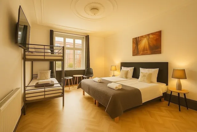 غرفة عائلية رباعية بغرفة نوم واحدة، Hotel Amager 2/9