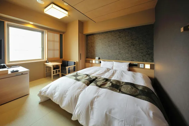 غرفة بسريرين منفصلين، Onyado Nono Toyama Natural Hot Spring 1/1