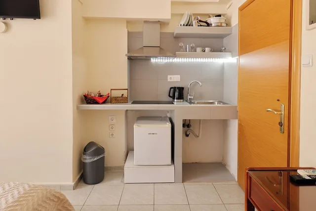 غرفة ديلوكس بسريرين منفصلين بإطلالة على الجبل، Ballas Apartments 8/8