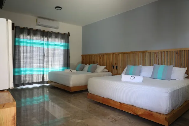 غرفة قياسية بسريرين كينج، Hotel Playa Zipolite 1/2