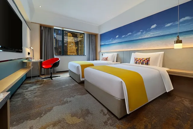 غرفة ديلوكس بسريرين منفصلين، Ausotel Smart Zhujiang New Town Guangzhou 5/8