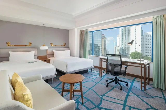 غرفة ديلوكس بسريرين منفصلين مع دخول صالة النادي، LE MERIDIEN JAKARTA 5/9